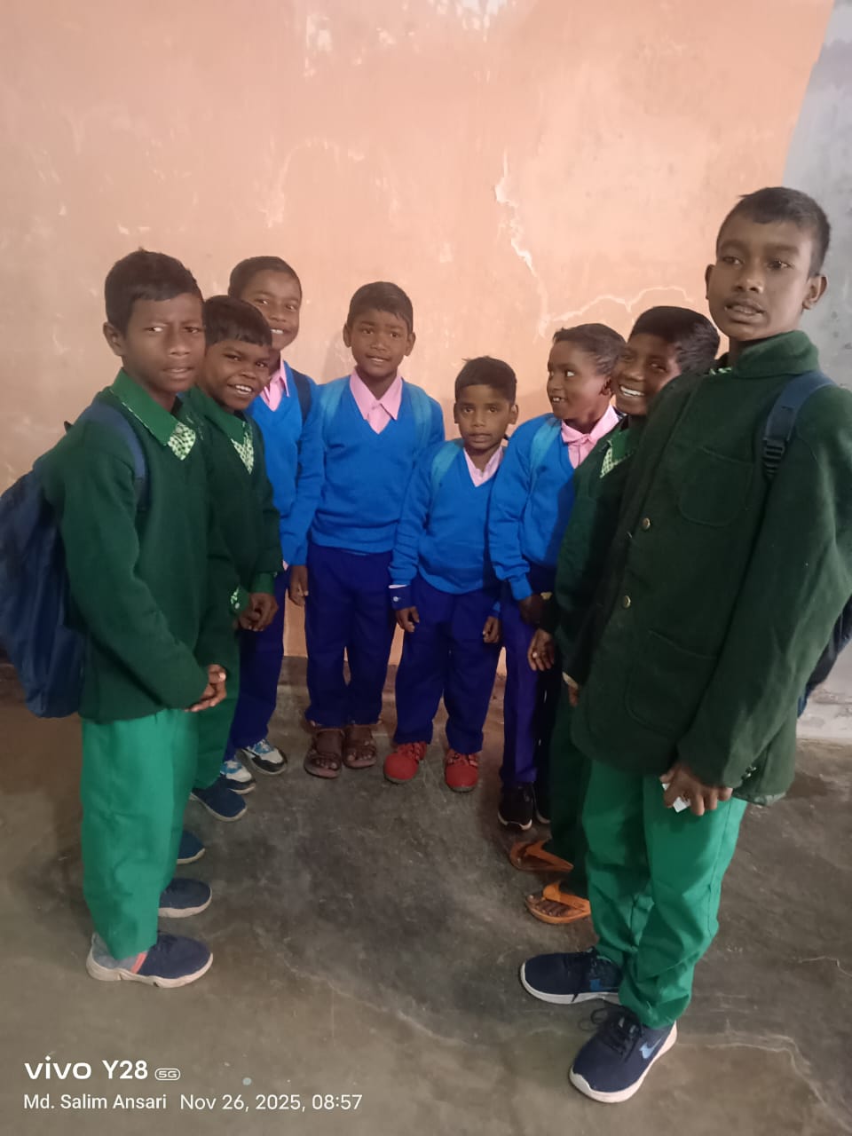 Children studying together